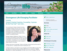 Tablet Screenshot of courageouslifechanges.com